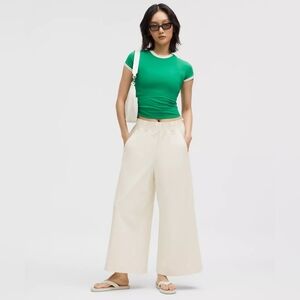 Lululemon Athletica Stretch Woven Wide-Leg High-Rise Crop Pants